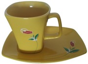 Kubek herbata LIPTON z podstawką - ciekawy kształt - NOWY