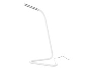 IKEA HARTE Lampa biurkowa LED, biały/srebrny, NOWE