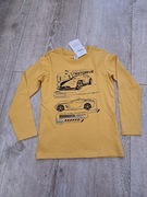 T-shirt chłopięcy dł rękaw, samochód - rozm 128