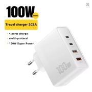 Ładowarka Sieciowa Essager 2xUSB-C 2xUSB-A 100W fabrycznie zapakowana BIAŁA