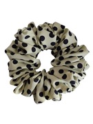 Gumka do włosów Typu Scrunchies Maxi / Kropka Limonka 
