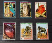 Znaczki Gwinea Równikowa - fauna / ptaki ssaki kopytne (9)