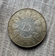 Austria 25 Schilling 1963 srebro ,