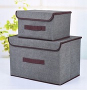 Pudełko Zestaw 2 szt SZARE Schowek składany Organizer