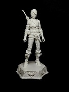 Figurka 3D Ciri inspiracja grą The Witcher 3 15–25 cm surowy wydruk PLA