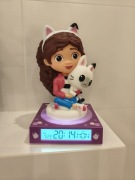 Lampka Zegar Budzik Koci Domek Gabi