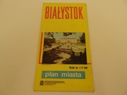 Białystok plan miasta, Białystok mapa Prl (PPWK 1988), stara mapa PRL