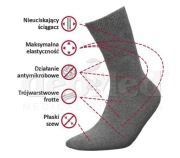 Skarpetki zdrowotne Deomed Medica Deo MaxFlex frotte bezuciskowe