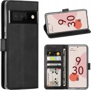 Etui z klapką do Pixel 6 Pro czarny pełne portfel