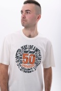 Koszulka kolekcjonerska Hip Hop "HIPHOP 50th Anniversary" ecru S