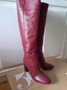 Skórzane kozaki Zara 41