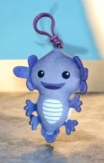 Piękny pluszowy markowy breloczek Axolotl fioletowy brelok 
