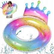 Koło Dmuchane Do Pływania Dla Dzieci Do Basenu Na Plażę Brokatowe