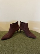 Sztyblety na szpilce bordowe Gino Rossi 40