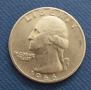 1/4 dolara 25 centów Quarter Dollar 1966 USA 
