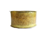 WSTĄŻKA TAŚMA dekoracyjna z lamówką Boże Narodzenie organza 3,7 cm.