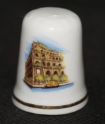 Naparstek Kolekcjonerski Porcelanowy jeden z 7 cudów świata Wiszące ogrody