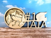 Napis 3 d  TATA Dla Taty, który zawsze gna przed siebie