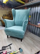 Fotel uszak +podnóżek I fotel uszak mini