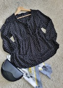 Koszula oversize casual ciążowa luźna w kropki szerokie rękawy bawełna 38 M