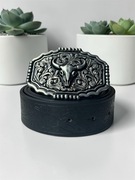 Swaggy pasek z metalową westernową klamrą