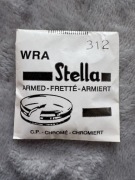 312 szkło szkiełko zbrojone do zegarka vintage srebrny ring Stella