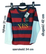 GUESS Bluzka w paski z długim rękawem rozmiar 104 cm