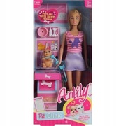 Lalka Anlily Klinika dla zwierząt blondynka pies