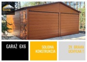 Garaż blaszany 6x6 Premium