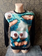 bluza z nadrukiem ciasteczka