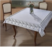 BIAŁY OBRUS ŻAKARDOWY 130 x 180cm PRODUKT POLSKI