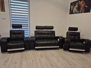Sofa dwuosobowa plus dwa fotele