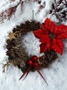 Wianek świąteczny dekoracja stroik 