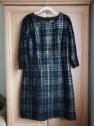 Sukienka Dagon czarna rękaw 3/4 rozmiar 40 