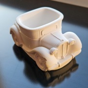 Gipsowy odlew auta retro do malowania