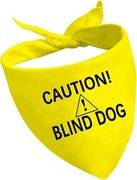 Bandana „Caution Blind Dog” – ostrzegawcza chusta dla niewidomego psa