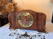 Zegar kominkowy art deco ERHARD JAUCH zadbany loft