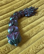 Breloczek wielokolorowy smok baryłka 3D