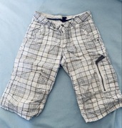 H&M 152 11/12lat Szorty luźne w kratkę jortsy cargo spodenki bermudy skater