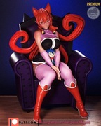 Figurka druk 3D żywica 12K " Ameri Azazel & NSFW - F1236 " - 90 mm