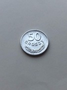 50 Groszy  Aluminium . Moneta obiegowa z roku 1978. Stan  - bardzo dobry .
