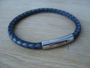 Swietna skorzana pleciona bransoletka 