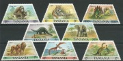 FAUNA DINOZAURY TANZANIA TRAPEZY SLON TYGRYS