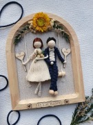 Pamiątka na rocznicę ślubu makrama upominek 35 rocznica ślubu