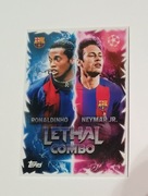 Karta topps match attaxs 2025/26 UCL Ronaldinho & Neymar Jr Lethal Combo