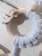 Ozdoba świąteczna w stylu Boho, eko bombka 044