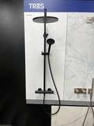 BASE PLUS ZESTAW BATERII TERMOSTATYCZNEJ PRYSZNICOWEJ-21639502NM