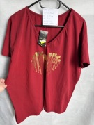 Bluzka bordowa Merry Rose r. 4 XL 