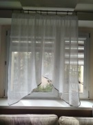 Firanka tiul na małe okno 