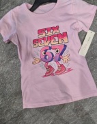 Koszulka six seven wiek 6 lat bawełna nowa moda włoska